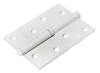 Петля карточная разъемная MSD 100X70X2.5 W L стальная левая, врезная, цвет белый