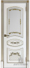 Дверь межкомнатная Алина Патина золото эмаль и лак эмаль белая остекленная 600x2000 2 Steklo