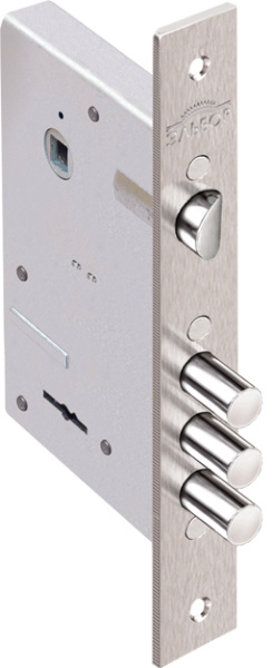 Замок Elbor (Эльбор) врезной сувальдный с защёлкой Кремень 1.04.27, 5 кл. /00452/