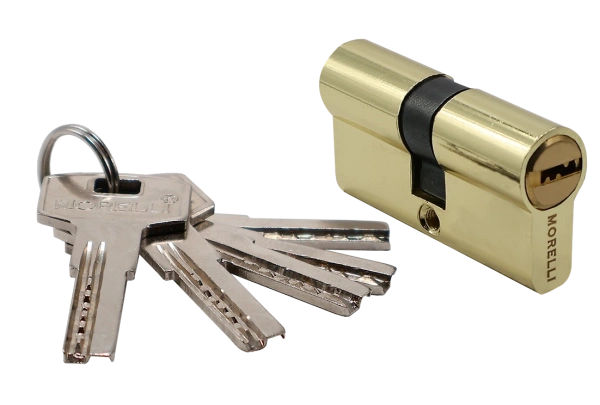 Ключевой цилиндр высокой секретности HS 60C PG (60мм), цвет - золото