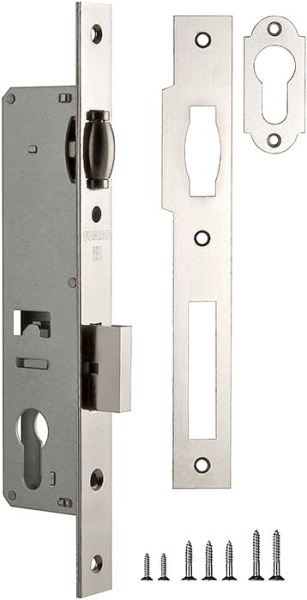 Корпус Fuaro (Фуаро) узкопрофильного замка с роликовой защелкой PROF155-30 (155-30) CP хром