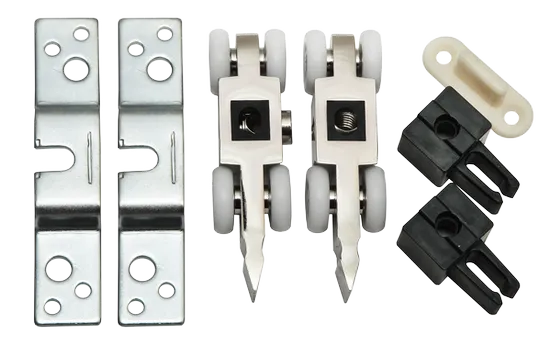 Комплект роликов для раздвижных дверей SET 4, 4-колесика