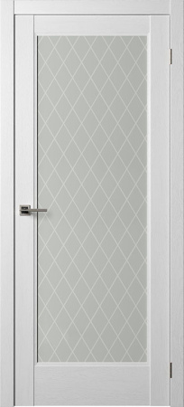 Дверь межкомнатная Нова 2 экошпон 600x2000 Белый