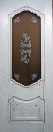 Дверь межкомнатная Флоренция 1 эмаль и лак эмаль белая остекленная 600x2000 1 Steklo