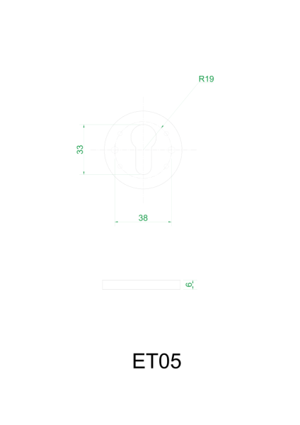 Накладки под цилиндр ET05GR (графит)