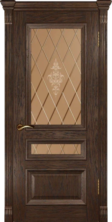 Фараон-2 (ДО мореный дуб) Мореный дуб Со стеклом 600х2000