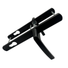Ручки на планке V1-92BL (черный RAL 9005)