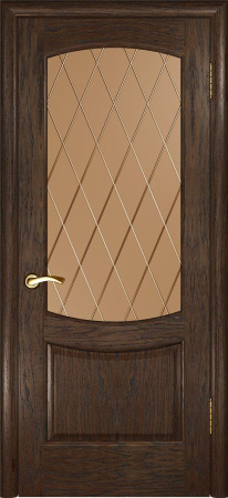 Лаура-2 (Мореный дуб, стекло) Мореный дуб С матовым стеклом 550х1900