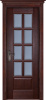 Дверь межкомнатная Грация массив махагон остекленная