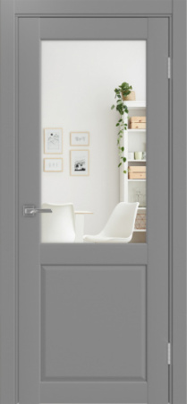 Сицилия_702.21 ЭКО-шпон 90*200 Серый ЗеркалоЗеркало