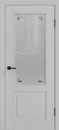 Модель L-5 (стекло, 900x2000) серая эмаль Серая эмаль Со стеклом 900х2000