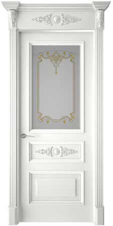 Дверь межкомнатная Кардинал (Лепнина) эмаль и лак 600x2000 Lepnina Emal