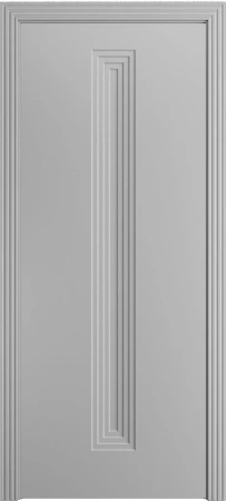 Межкомнатная дверь «Каролина-4 ДГ» 2000 x 900 Светло серая
