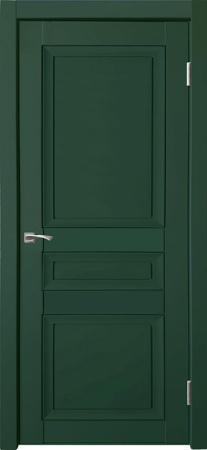 Дверь межкомнатная Деканто (Decanto) 3 покрытие soft touch серый бархат 900x2000 Зеленый бархат