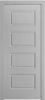 Межкомнатная дверь «Манхэттен-4 ДГ» 2000 x 600 Светло серая