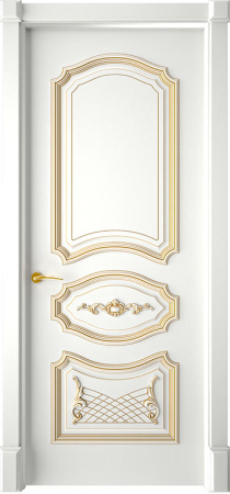 Дверь межкомнатная Багет 5/1 эмаль и лак эмаль белая глухая