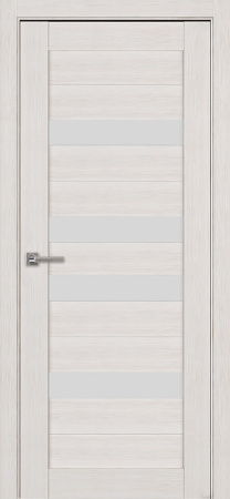 Дверь межкомнатная Модель 24 экошпон эко белый остекленная 600x2000 24 Dub