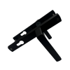 Ручки на планке V2-85BL (черный RAL 9005)