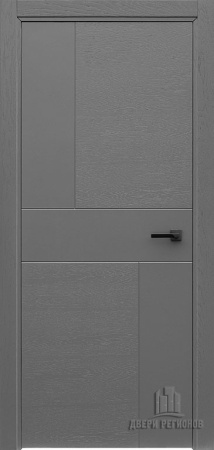 Дверь межкомнатная Fusion натуральный шпон grigio (ral 7015) глухая